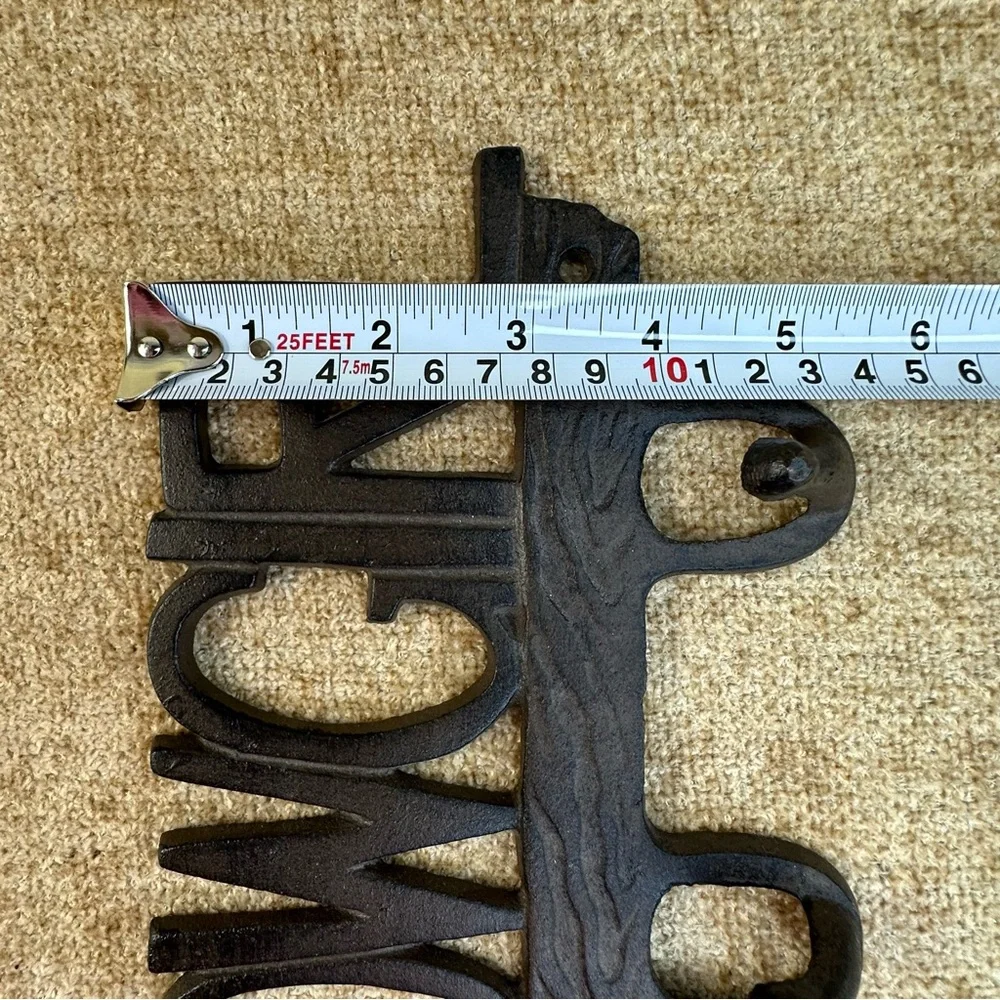 Cast Iron Rustic Cowgir/Western Brown Wall Hanging Hook